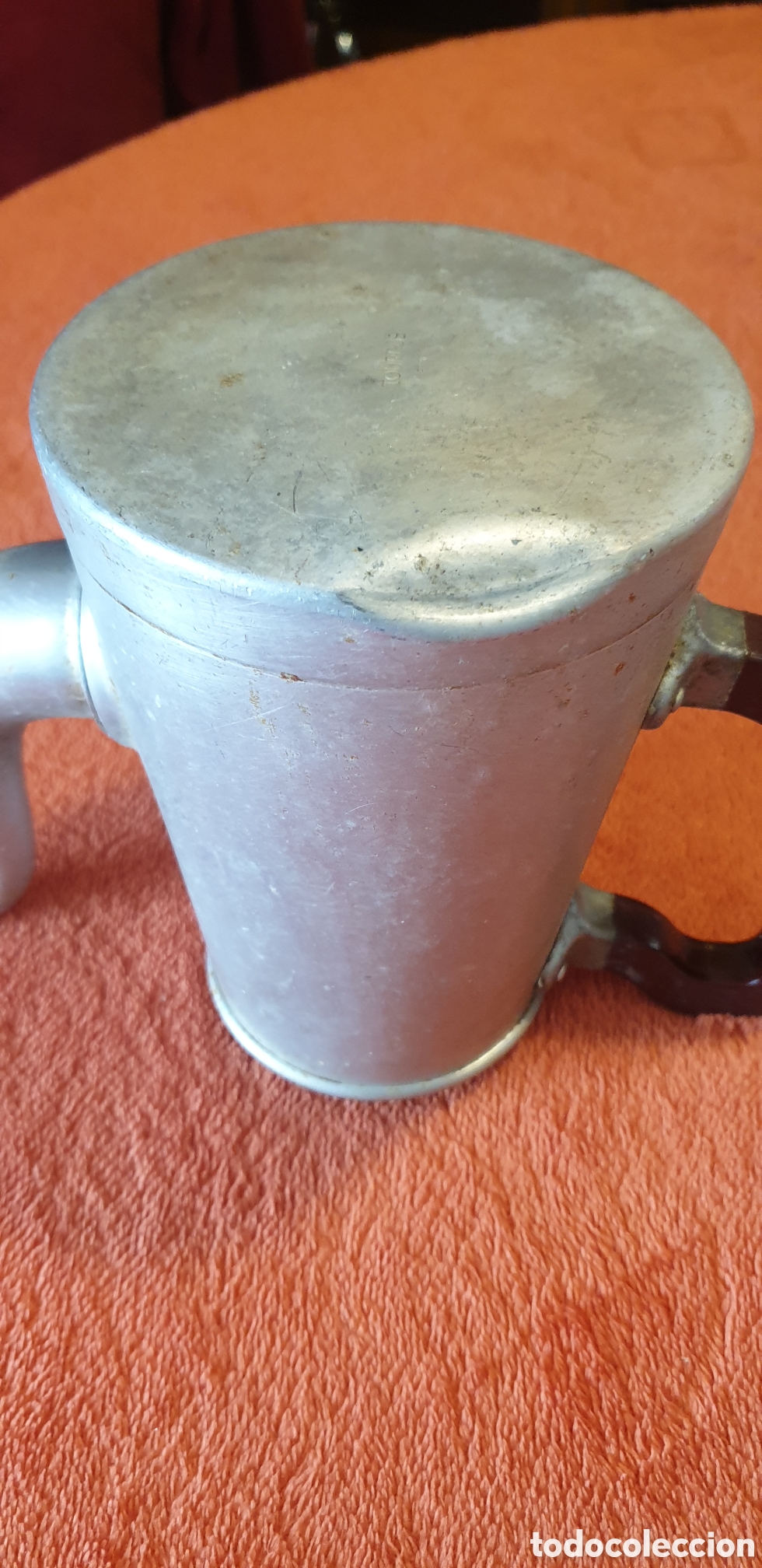 Antig&uuml;edades: Cafetera de aluminio sin tapa - Foto 4
