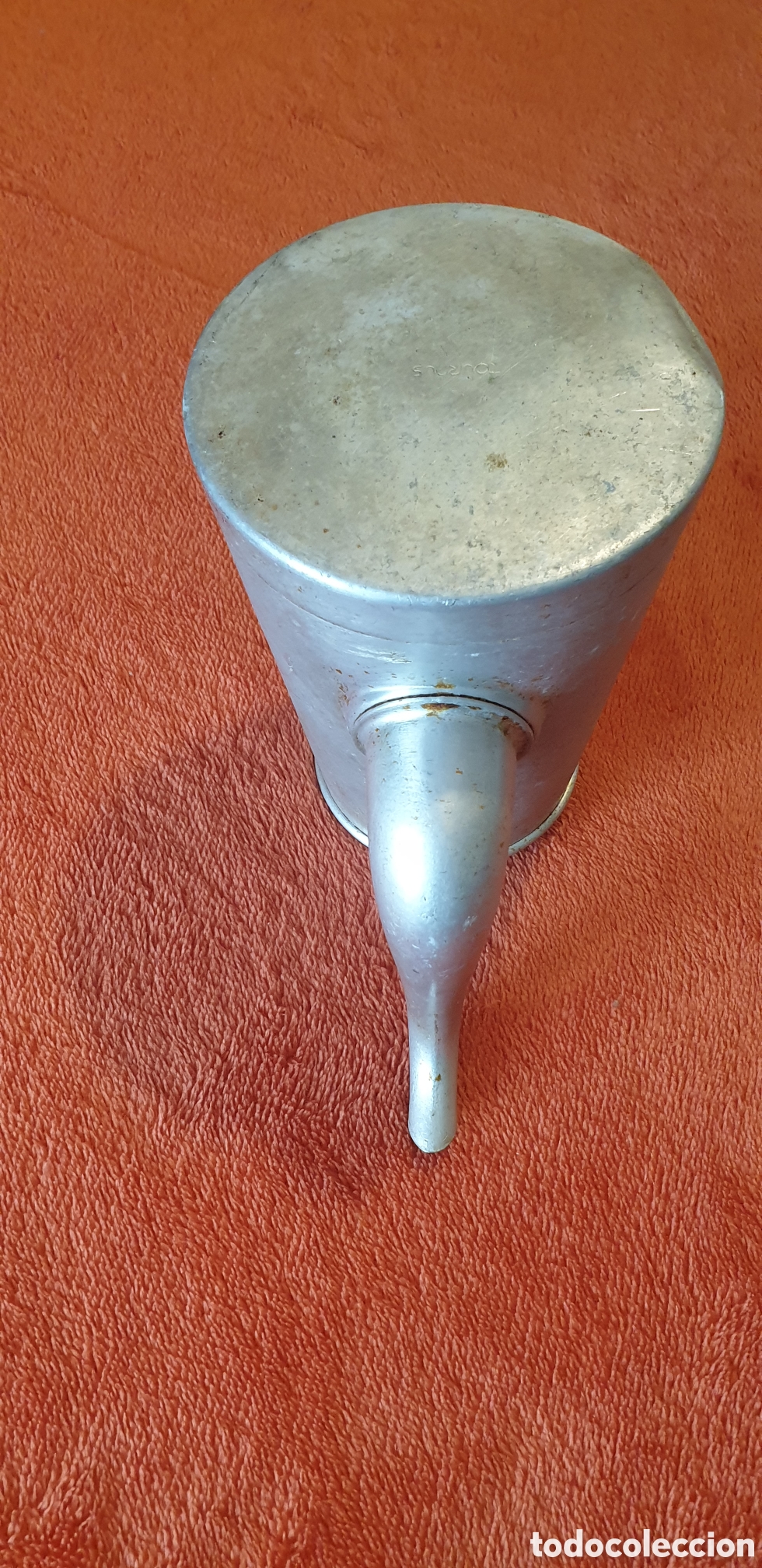 Antig&uuml;edades: Cafetera de aluminio sin tapa - Foto 5