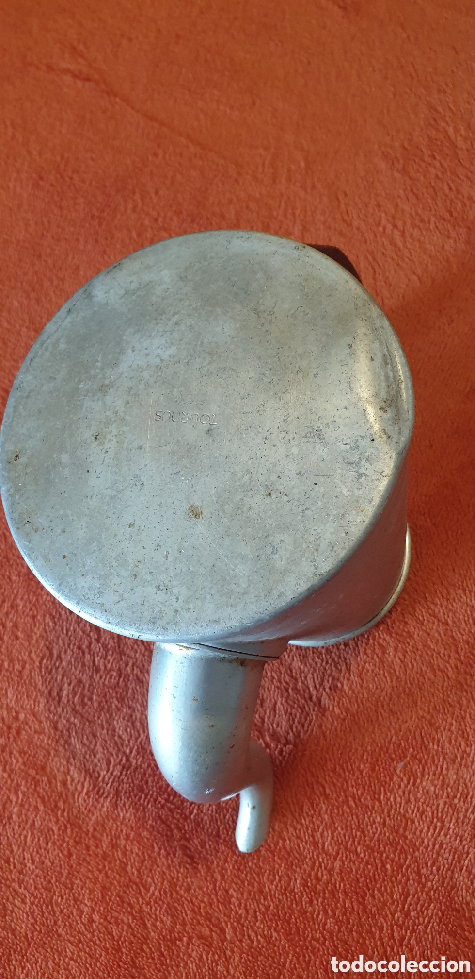 Antig&uuml;edades: Cafetera de aluminio sin tapa - Foto 2
