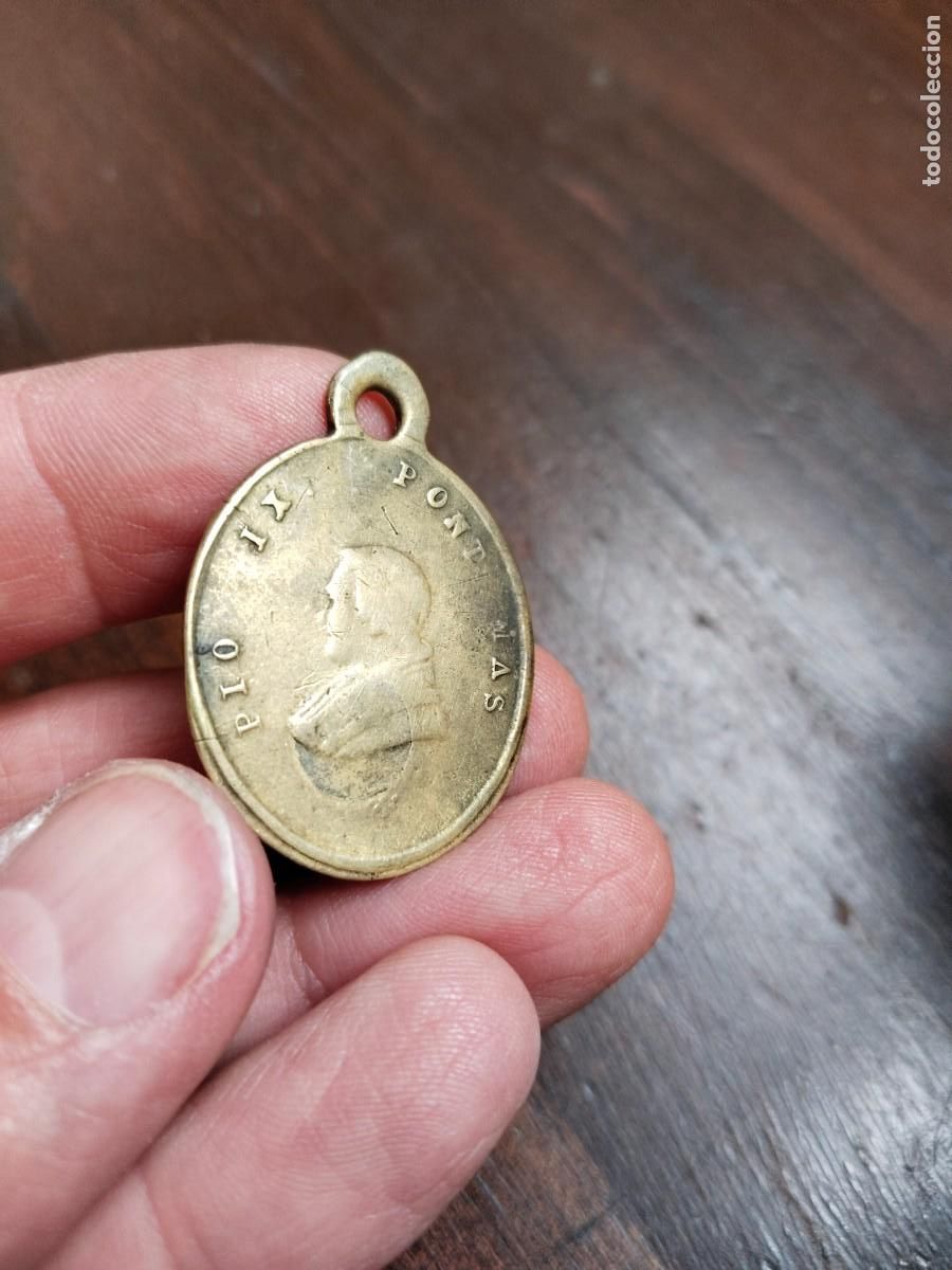 Antig&uuml;edades: Antigua Medalla de P&iacute;o IX. - Foto 3