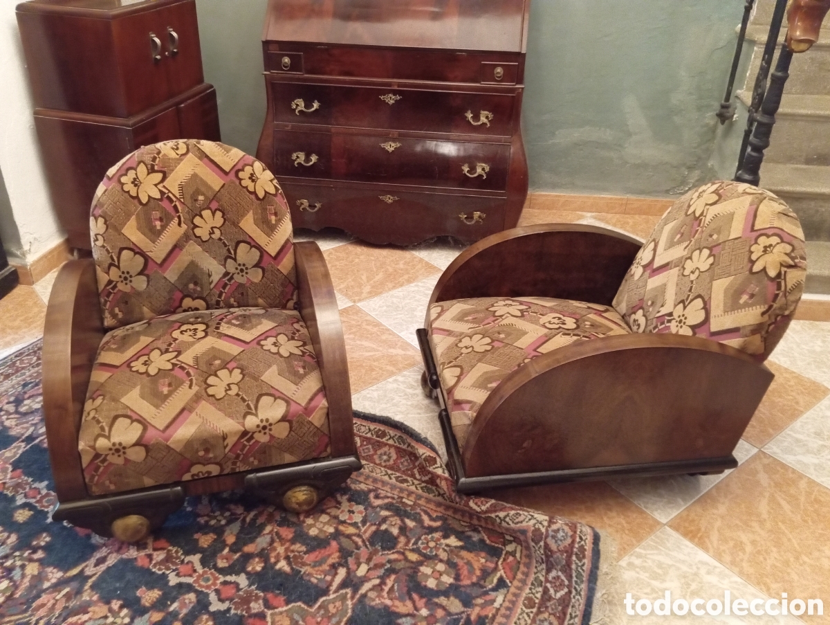 Antig&uuml;edades: Pareja de sillones art deco - Foto 6