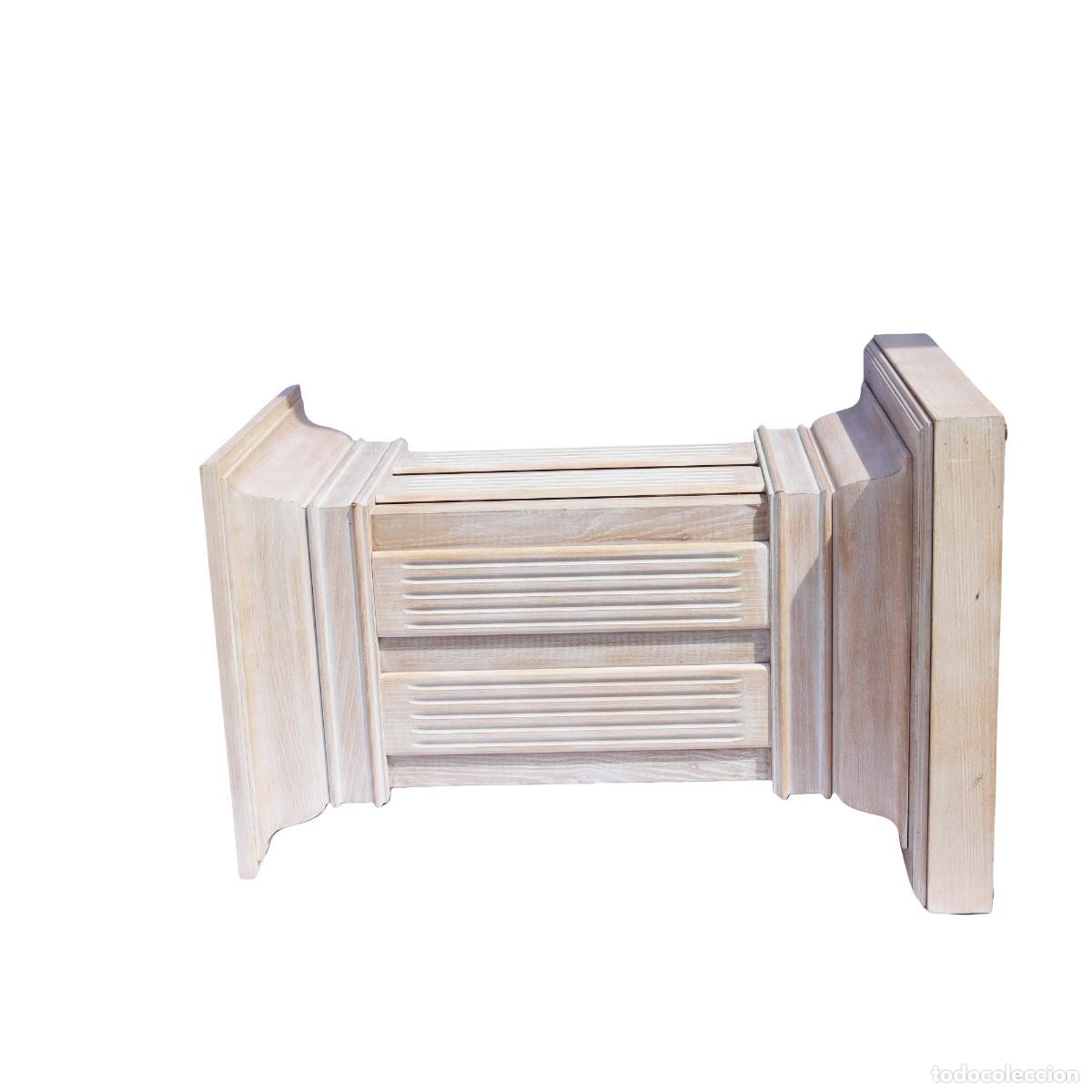 Antig&uuml;edades: Par de columnas - estilo vintage - madera maciza - Foto 11