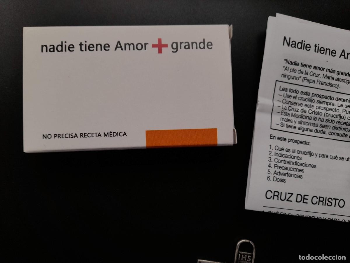 Antig&uuml;edades: Cruz en caja de medicamento. - Foto 3