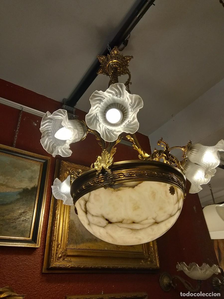 Antig&uuml;edades: lampara de techo francesa -9 luces- - Foto 6