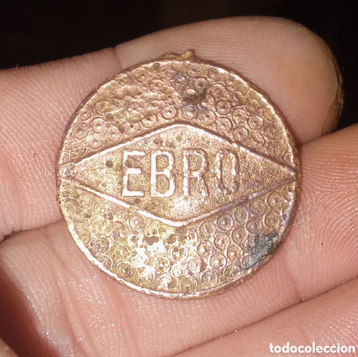 Antiguidades: MEDALLA MUY ANTIGUA CON EL NOMBRE DE RIO EBRO Y N&Eacute;STOR