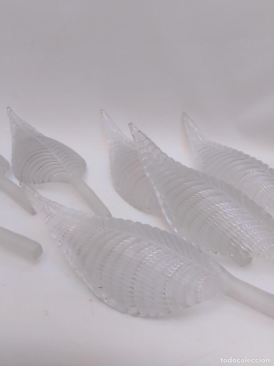 Antig&uuml;edades: hojas de cristal -conjunto de 7 piezas- - Foto 1