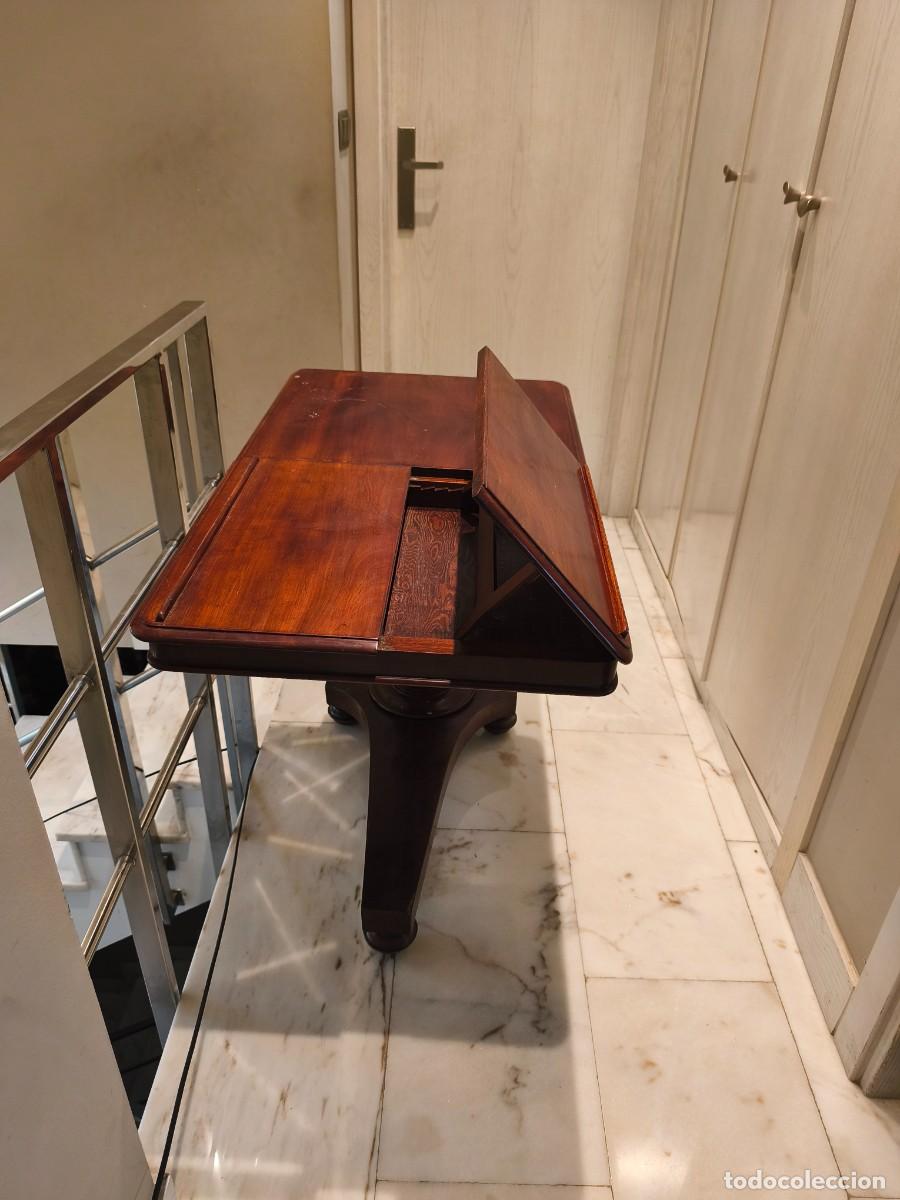 Antig&uuml;edades: Mesa auxiliar inglesa de caoba - Foto 2