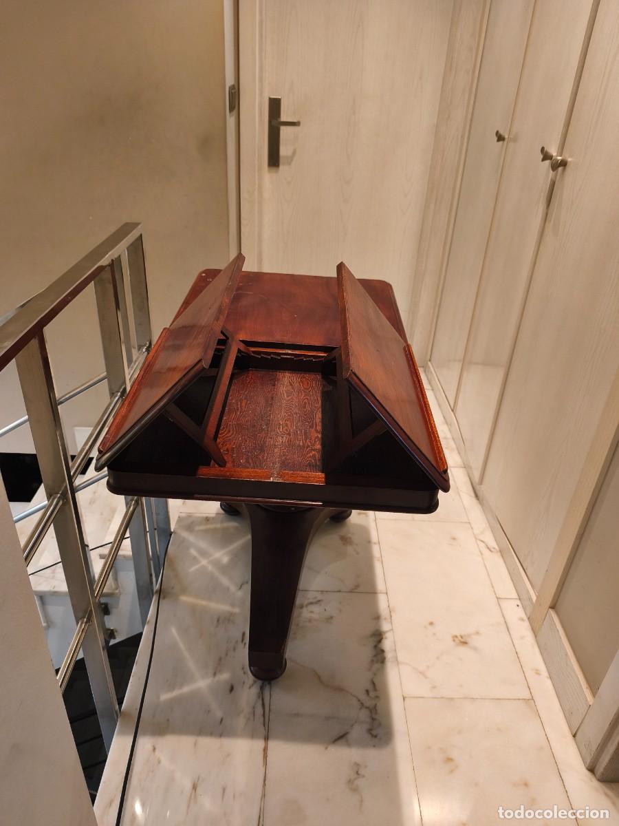 Antig&uuml;edades: Mesa auxiliar inglesa de caoba - Foto 3