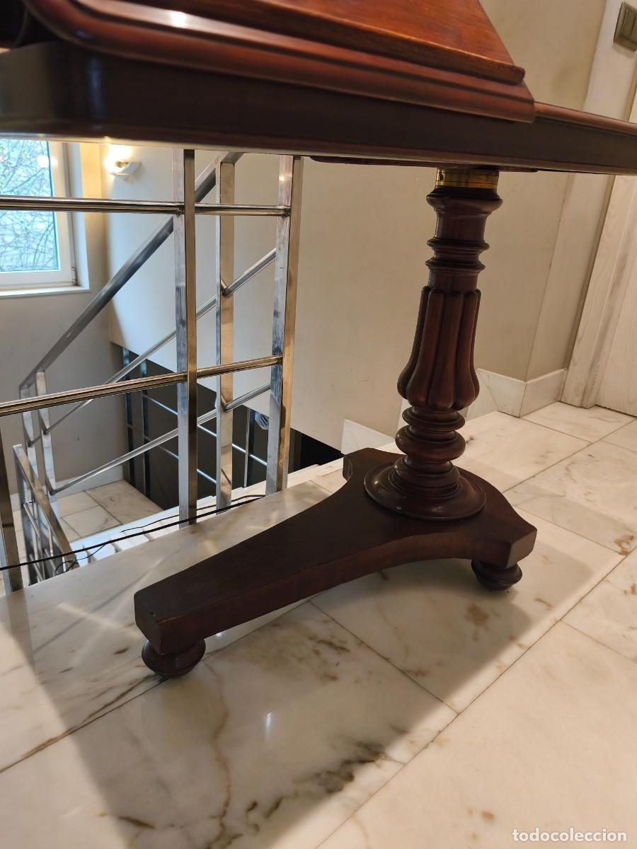 Antig&uuml;edades: Mesa auxiliar inglesa de caoba - Foto 4