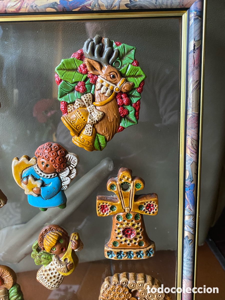 Antig&uuml;edades: Cuadro figuritas cer&aacute;mica Loewe - Foto 3
