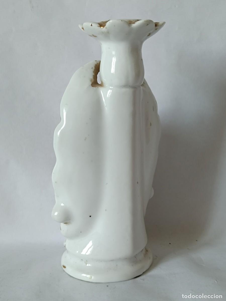 Antig&uuml;edades: Candelabro antiguo de porcelana - Foto 5