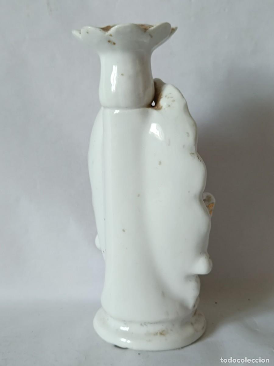 Antig&uuml;edades: Candelabro antiguo de porcelana - Foto 7