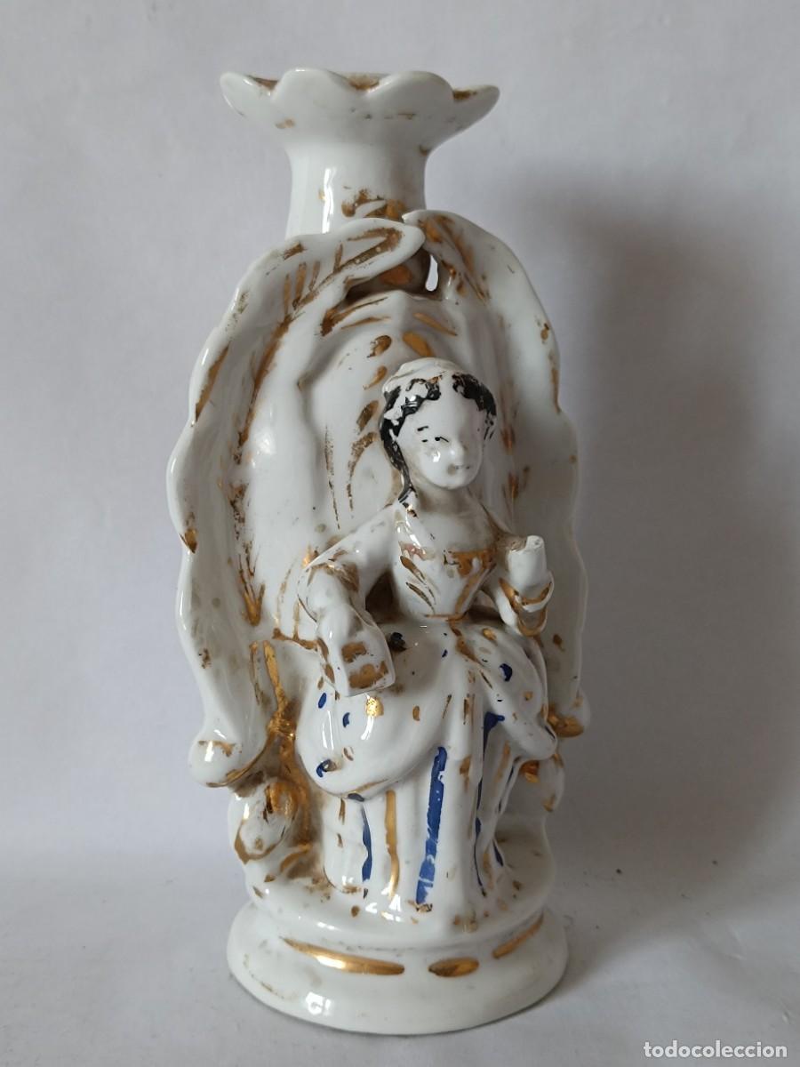 Antig&uuml;edades: Candelabro antiguo de porcelana - Foto 10