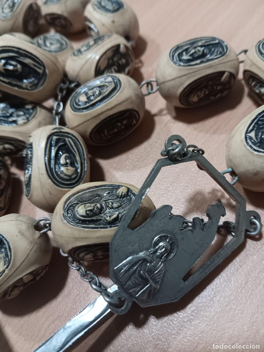 Antig&uuml;edades: Cruz de rezo con metal - Foto 2