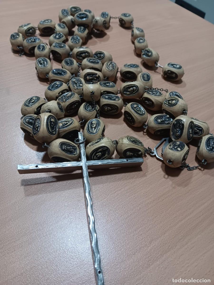 Antig&uuml;edades: Cruz de rezo con metal - Foto 3