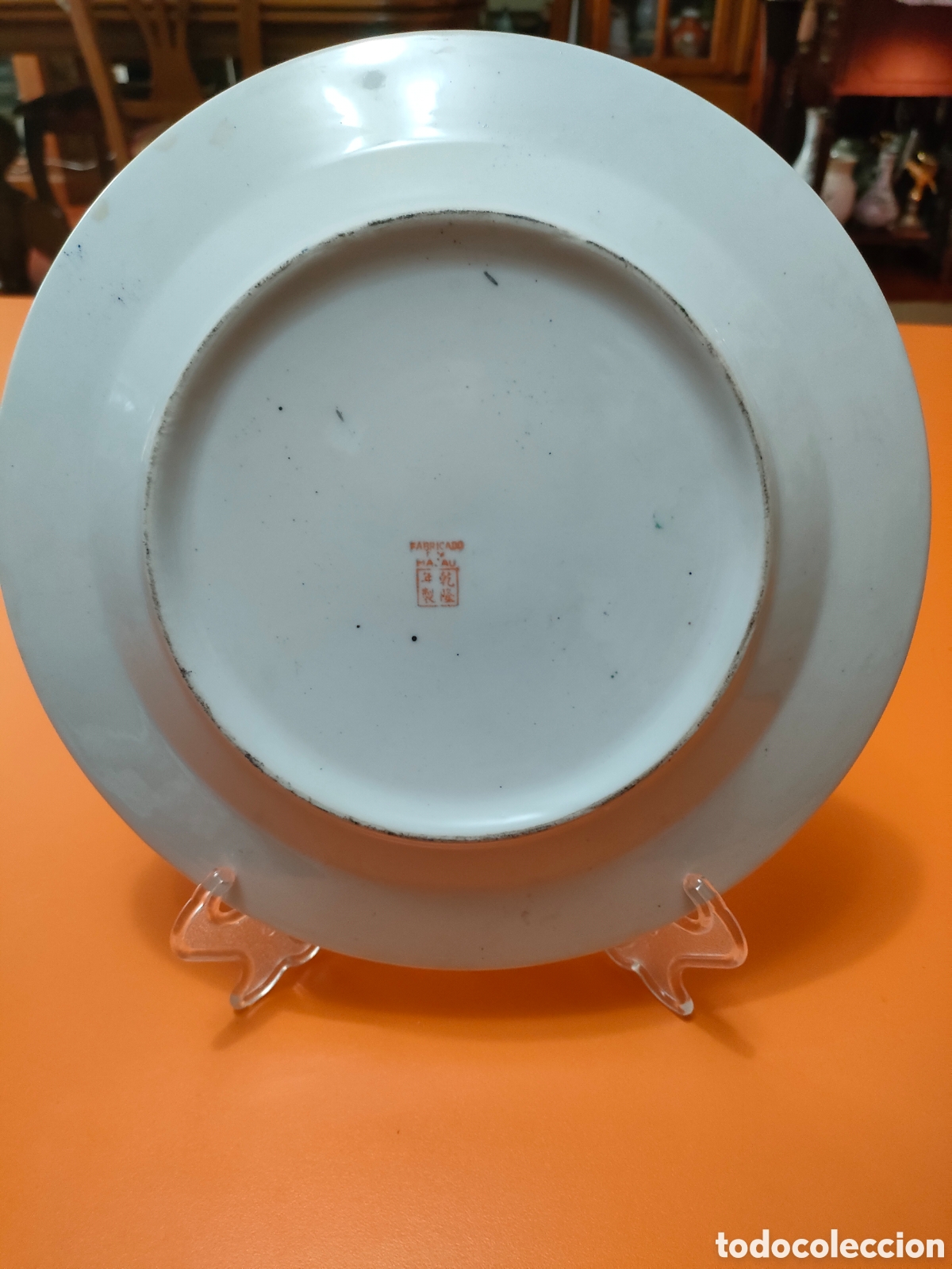 Antig&uuml;edades: Inusual plato Macao a&ntilde;os 20 - Foto 5