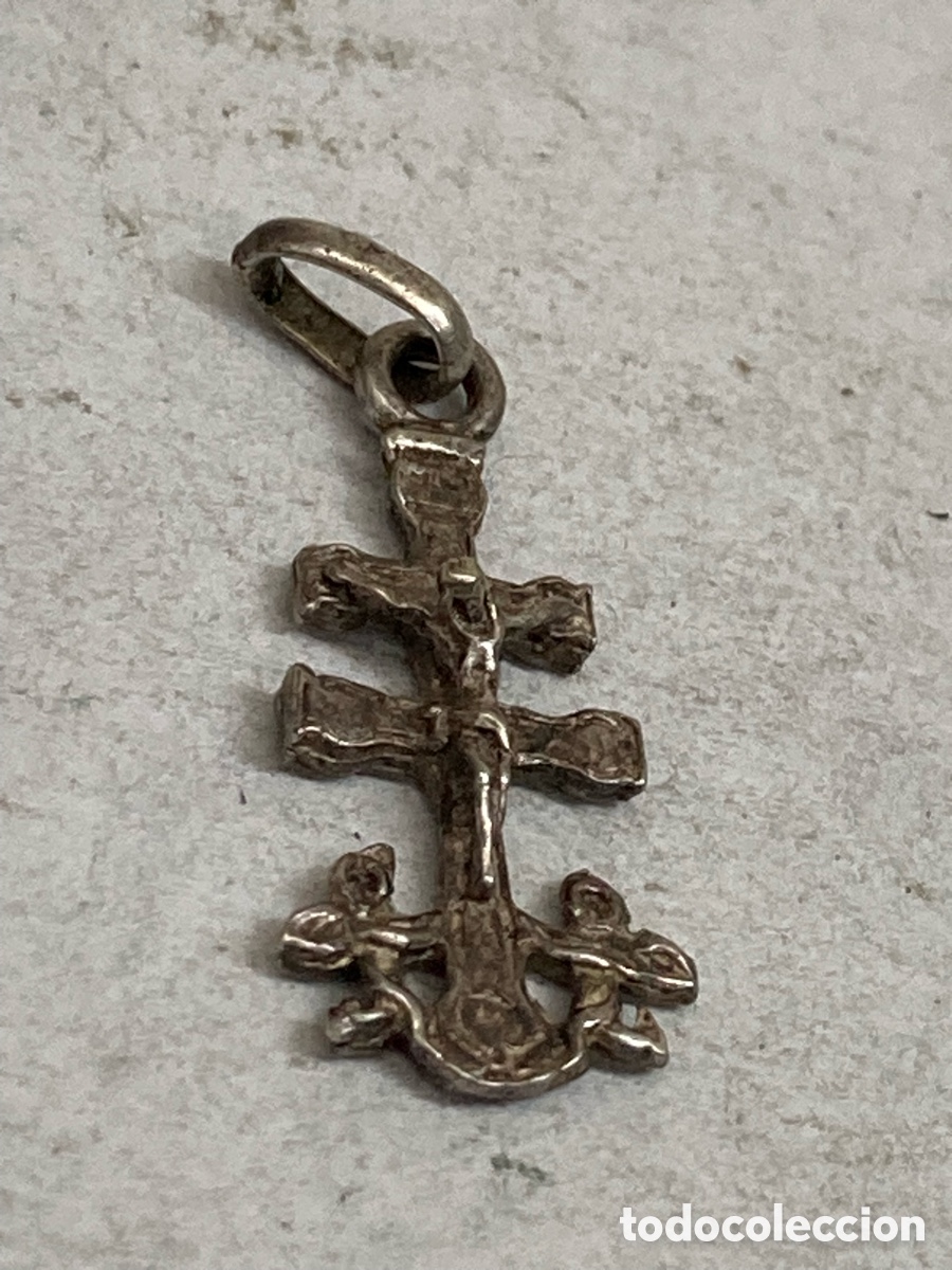 Antig&uuml;edades: Cruz de plata religiosa C497 - Foto 1