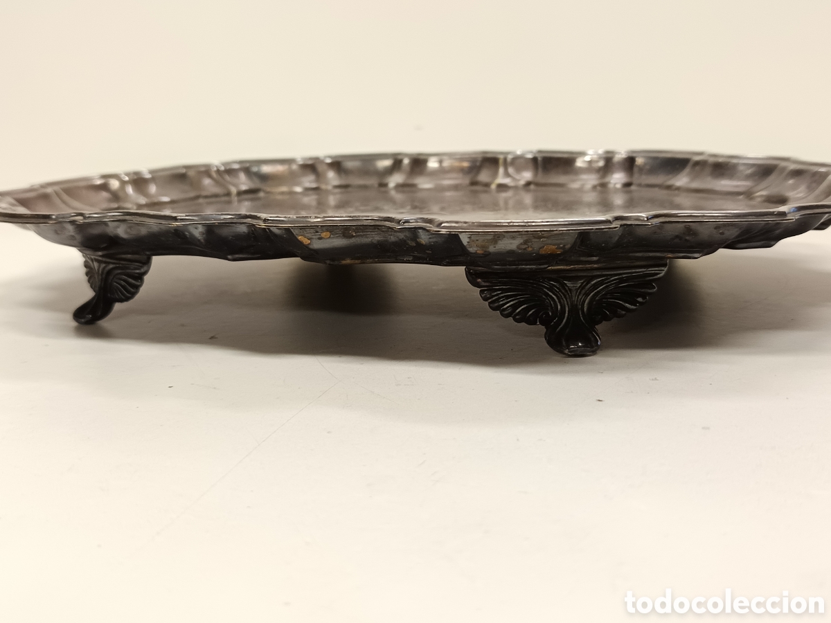 Antig&uuml;edades: Bandeja antigua chapada en plata SILVERPLATE - Foto 4