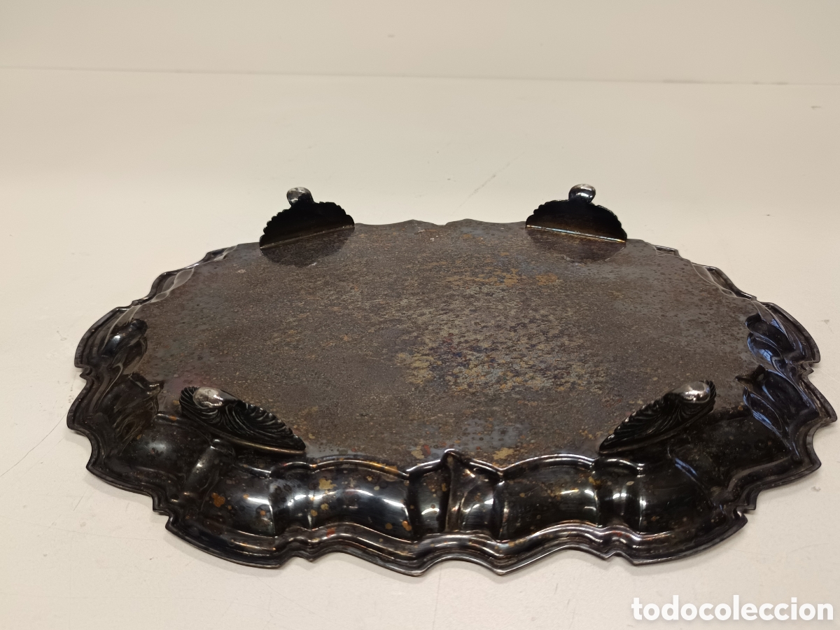 Antig&uuml;edades: Bandeja antigua chapada en plata SILVERPLATE - Foto 5