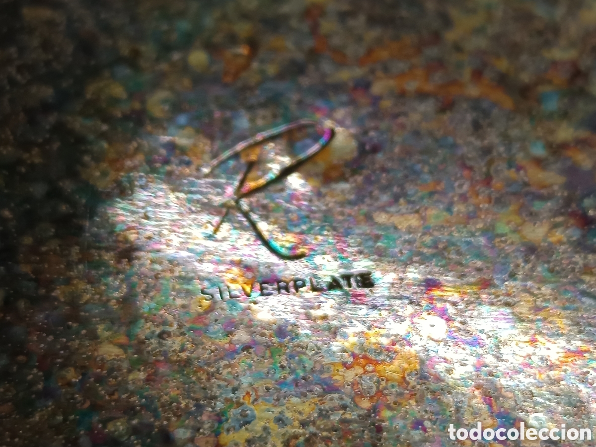 Antig&uuml;edades: Bandeja antigua chapada en plata SILVERPLATE - Foto 6