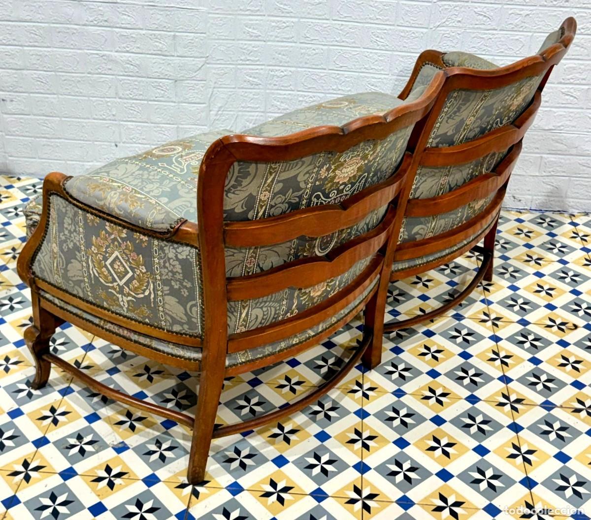 Antig&uuml;edades: Antiguo sof&aacute; con sillones - Foto 2