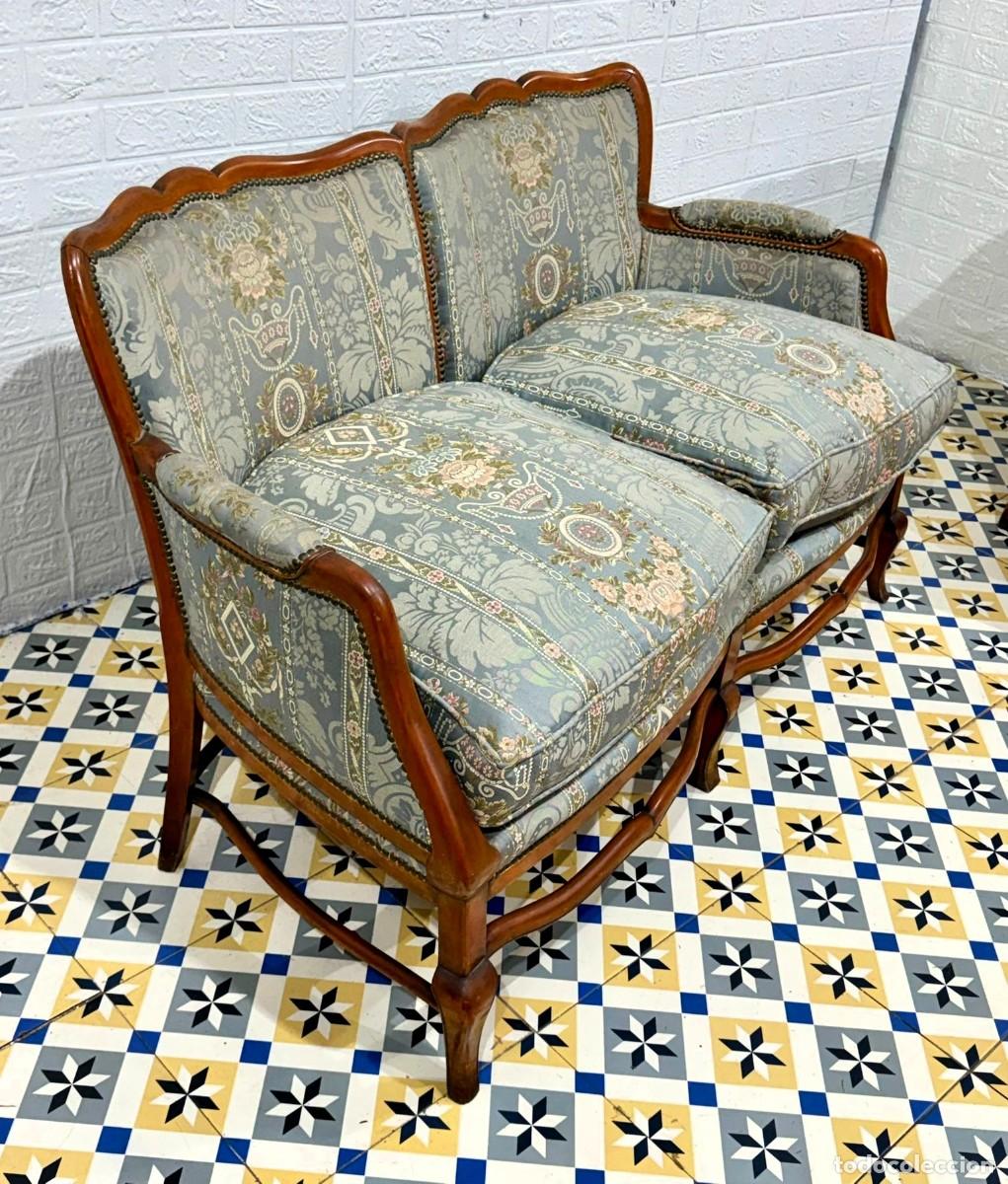 Antig&uuml;edades: Antiguo sof&aacute; con sillones - Foto 3