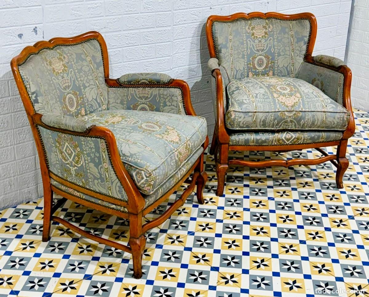 Antig&uuml;edades: Antiguo sof&aacute; con sillones - Foto 6
