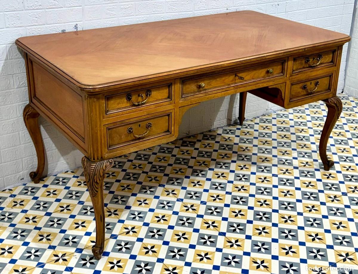 Antig&uuml;edades: Mesa de despacho escritorio Luis XV - Foto 1