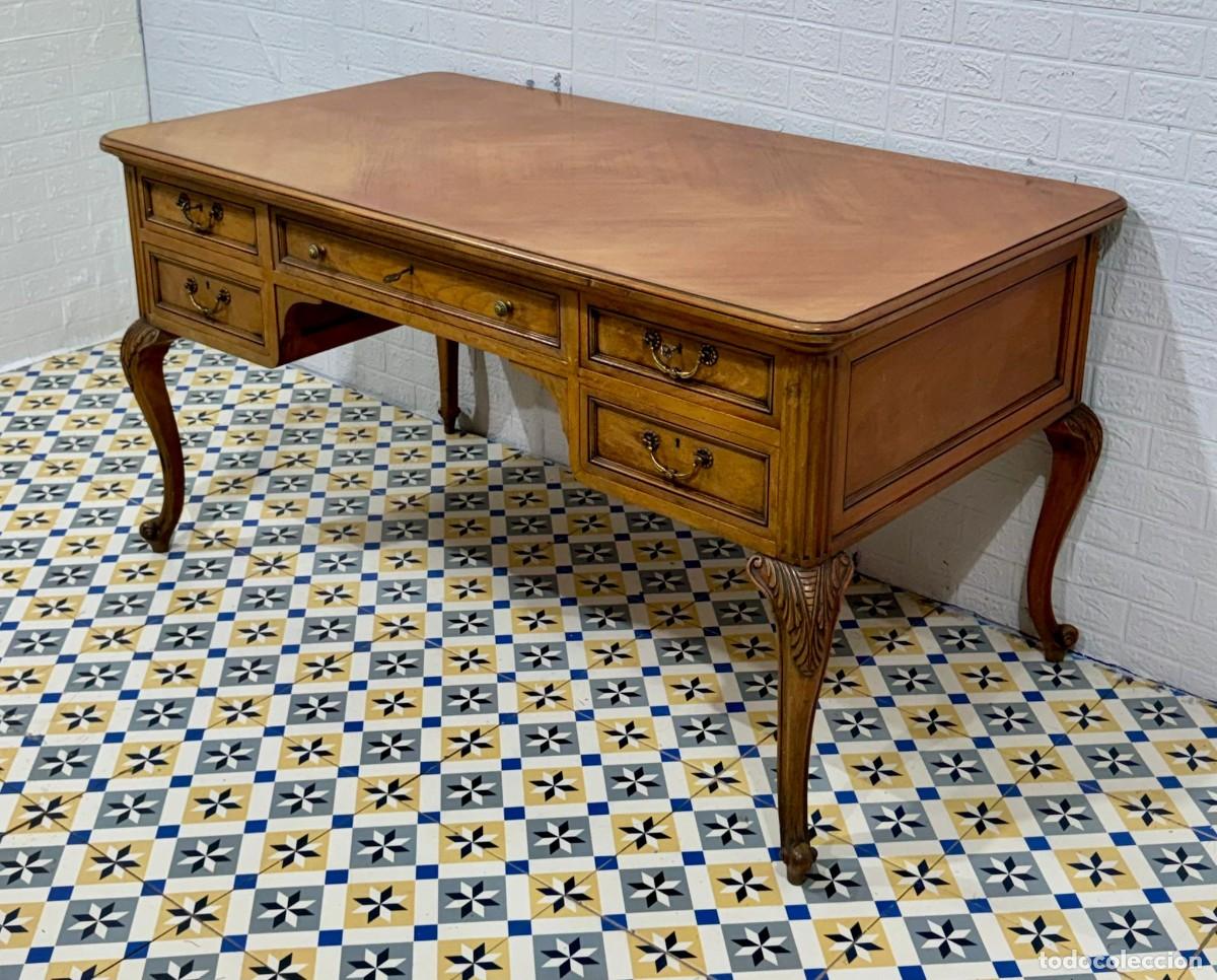 Antig&uuml;edades: Mesa de despacho escritorio Luis XV - Foto 2