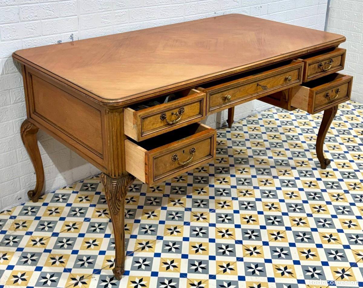 Antig&uuml;edades: Mesa de despacho escritorio Luis XV - Foto 3