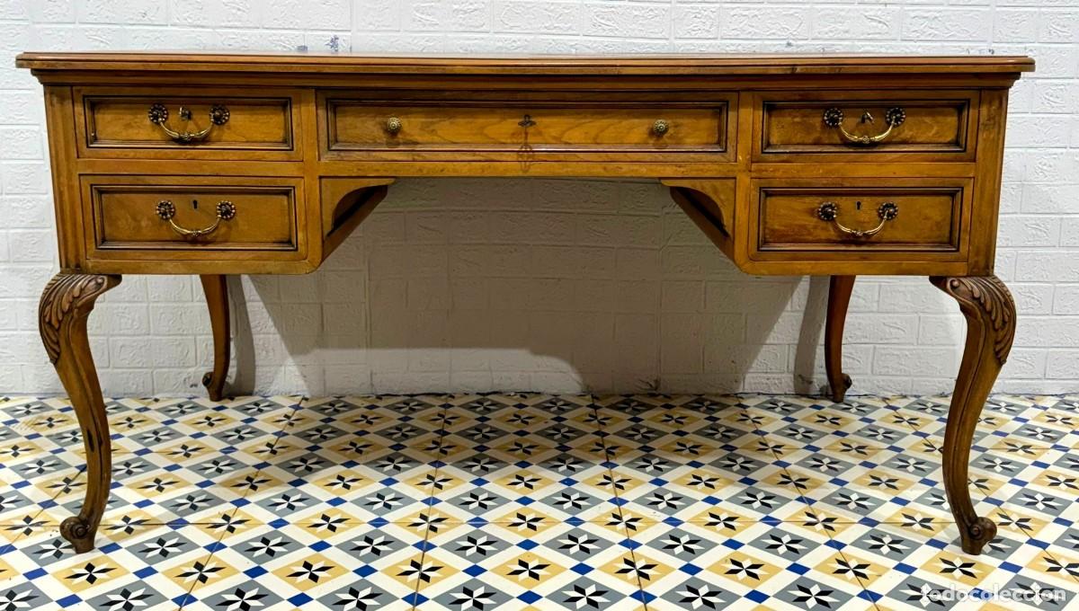 Antig&uuml;edades: Mesa de despacho escritorio Luis XV - Foto 4