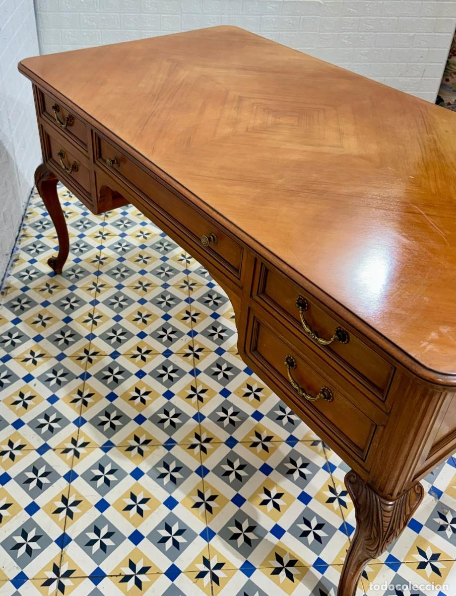 Antig&uuml;edades: Mesa de despacho escritorio Luis XV - Foto 5
