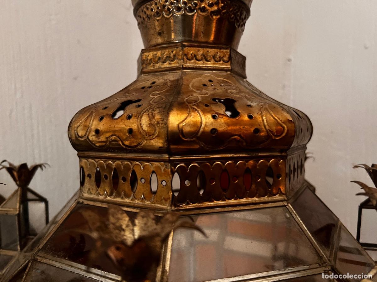 Antig&uuml;edades: Lampara marroqui grande - Foto 4