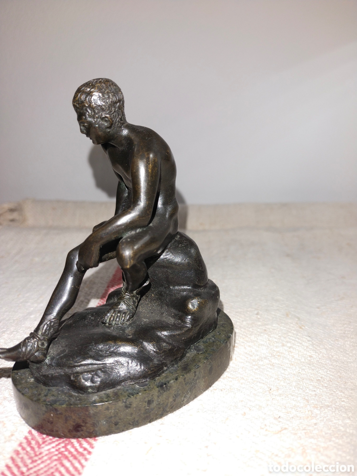 Antig&uuml;edades: Antigua figura en bronce - Foto 3