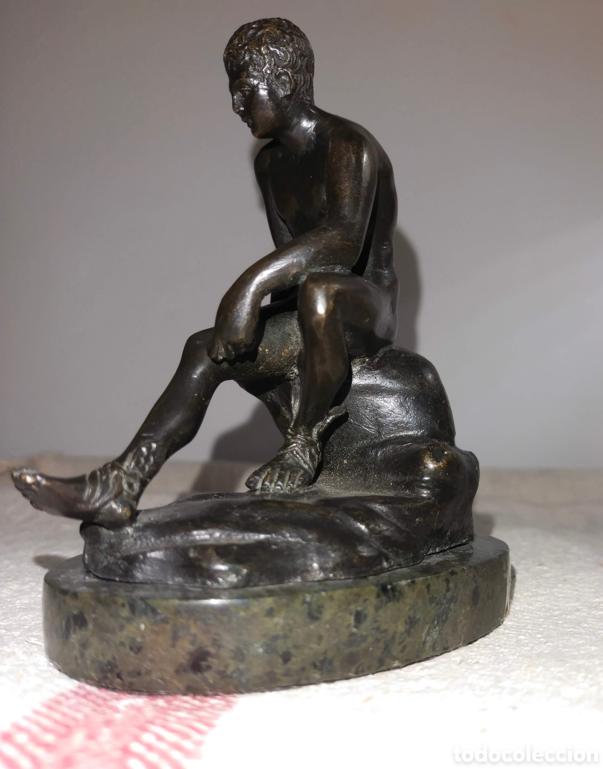 Antig&uuml;edades: Antigua figura en bronce - Foto 5