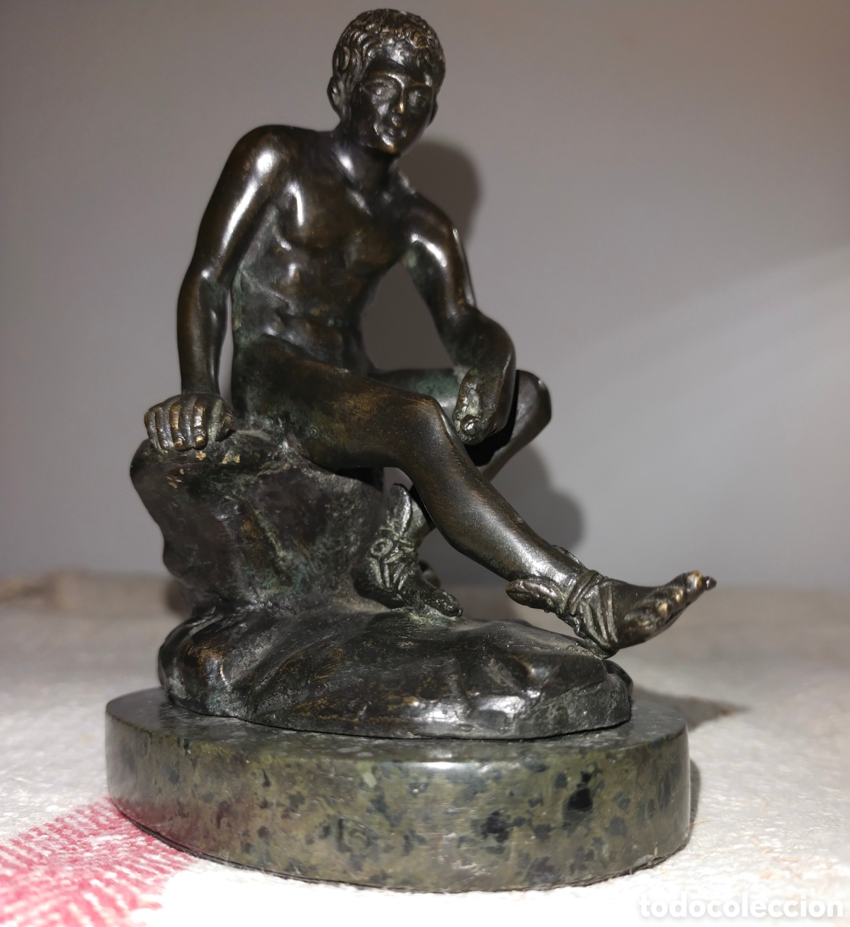 Antig&uuml;edades: Antigua figura en bronce - Foto 7