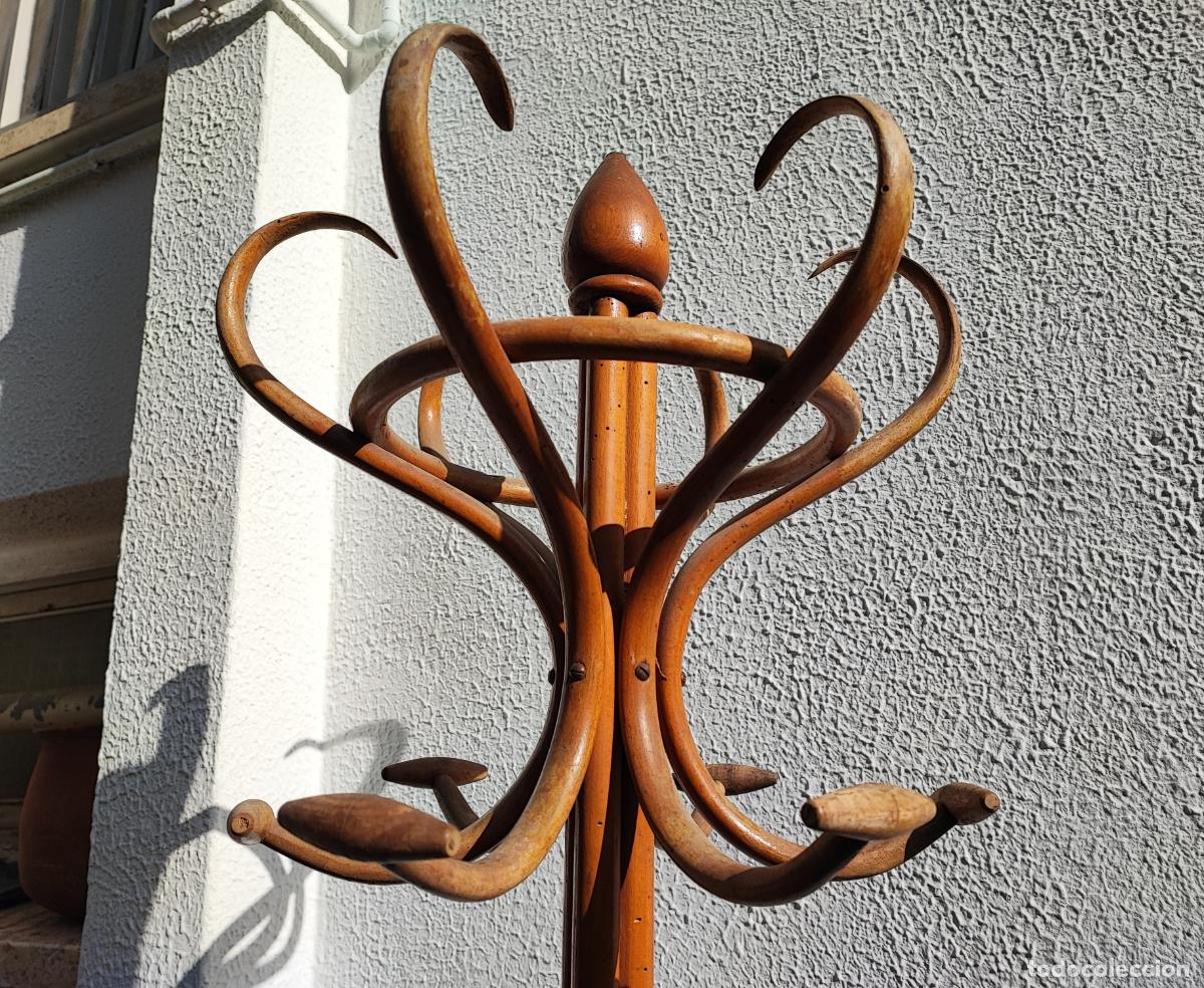 Antig&uuml;edades: PERCHA ESTILO THONET DE PIE - Foto 1