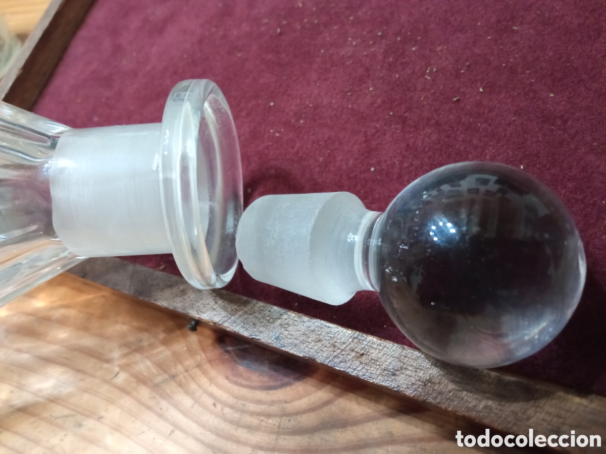 Antig&uuml;edades: Preciosa botella de barbero ardec&oacute; - Foto 5