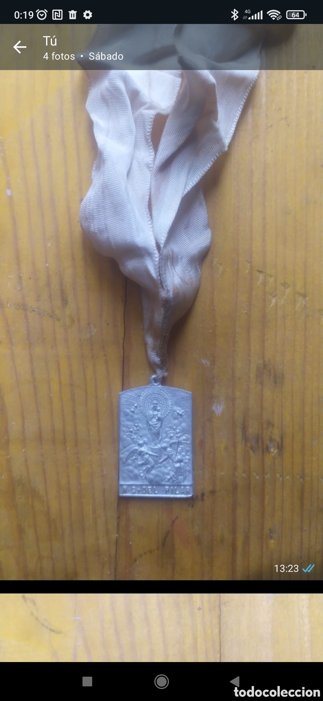 Antig&uuml;edades: Medall&oacute;n religioso antiguo - Foto 2