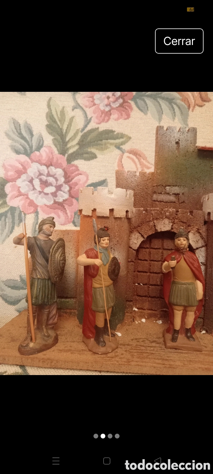 Antig&uuml;edades: Castillo de Herodes del Bel&eacute;n con cinco figuras - Foto 3