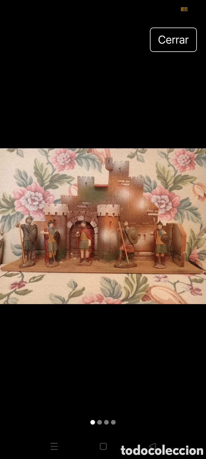 Antig&uuml;edades: Castillo de Herodes del Bel&eacute;n con cinco figuras - Foto 1