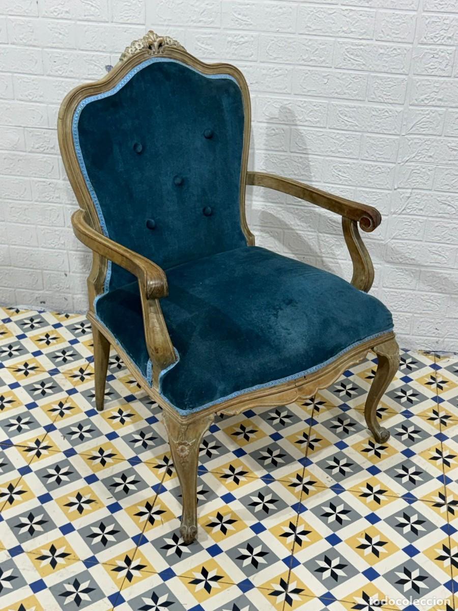 Antig&uuml;edades: Sill&oacute;n cl&aacute;sico de estilo Luis XV. - Foto 2