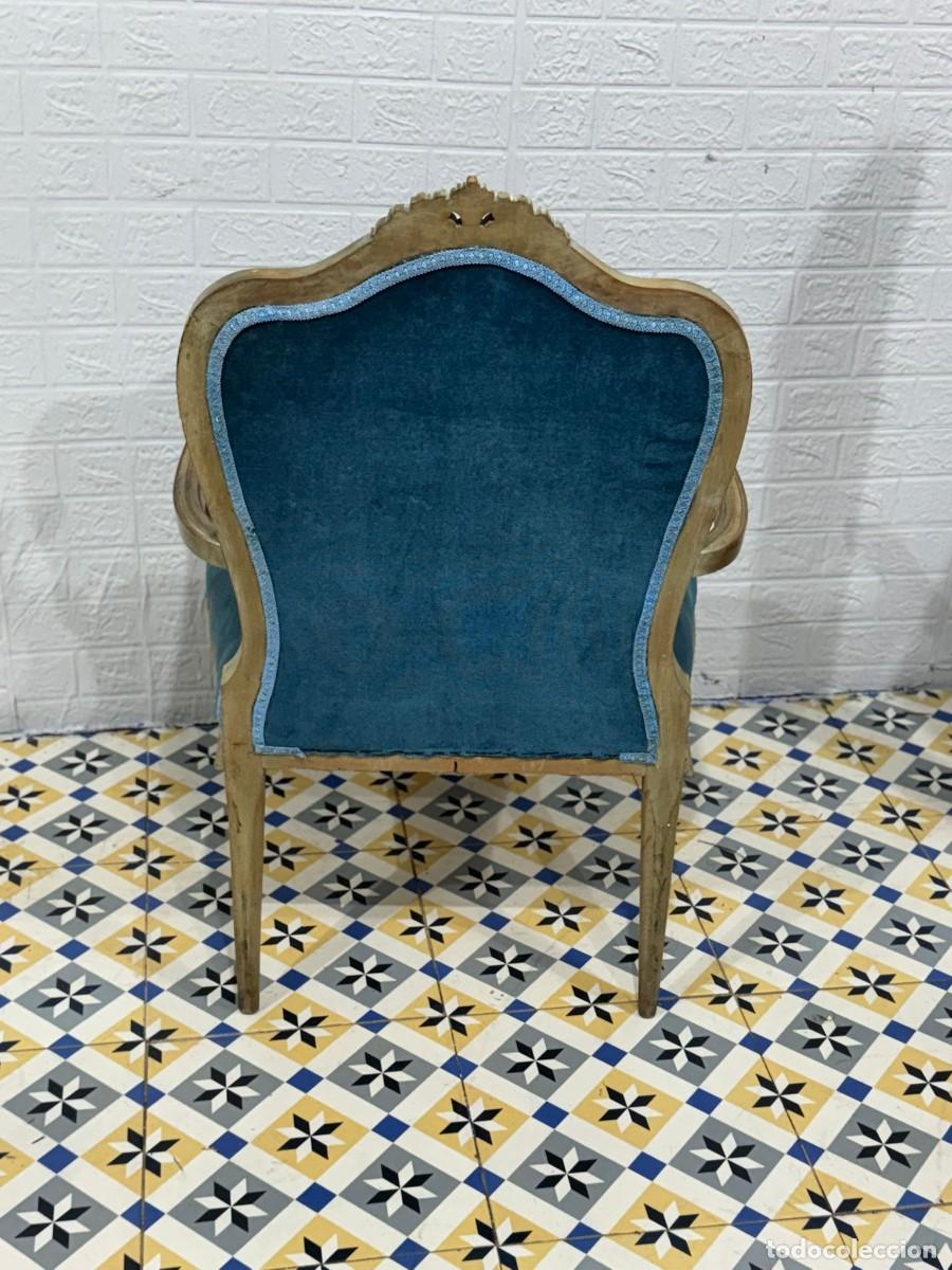 Antig&uuml;edades: Sill&oacute;n cl&aacute;sico de estilo Luis XV. - Foto 3
