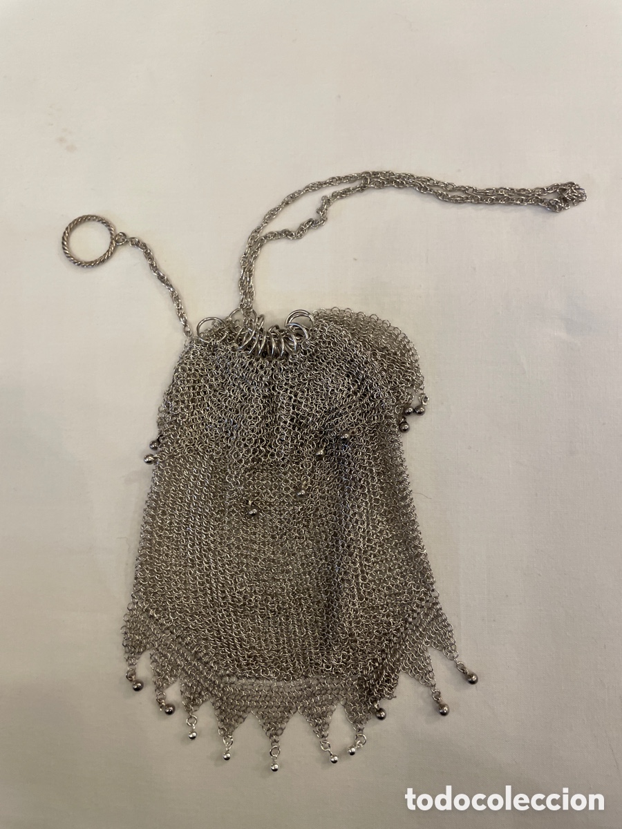 Antig&uuml;edades: Bolso plata siglo XIX - Foto 2