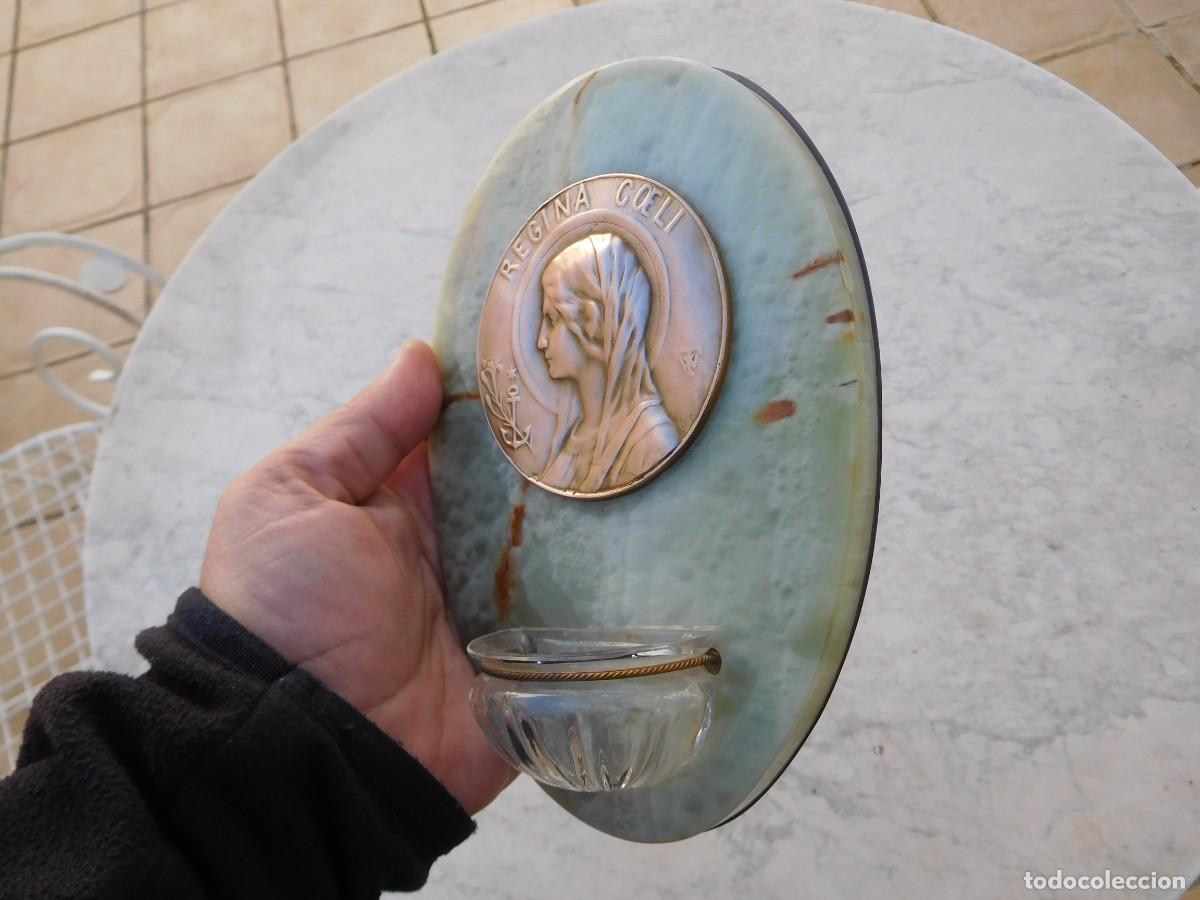 Antig&uuml;edades: Benditera antigua Virgen Regina Coeli - Foto 12