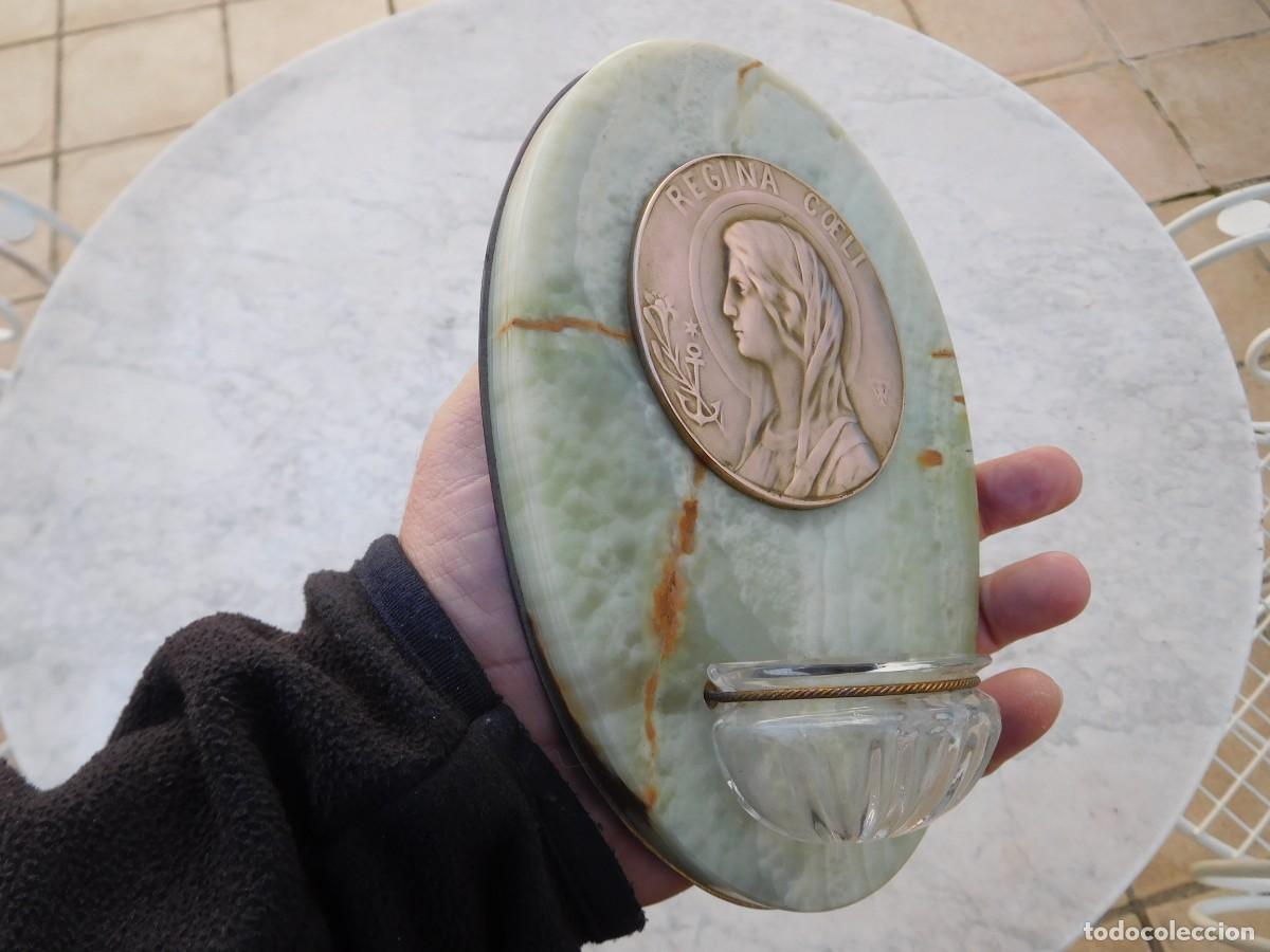 Antig&uuml;edades: Benditera antigua Virgen Regina Coeli - Foto 13