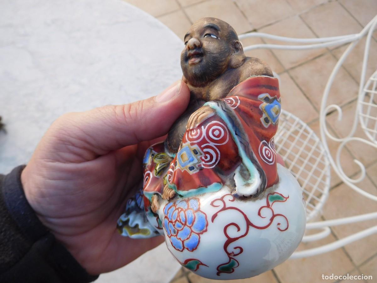 Antig&uuml;edades: Figura de porcelana Buda - Foto 4