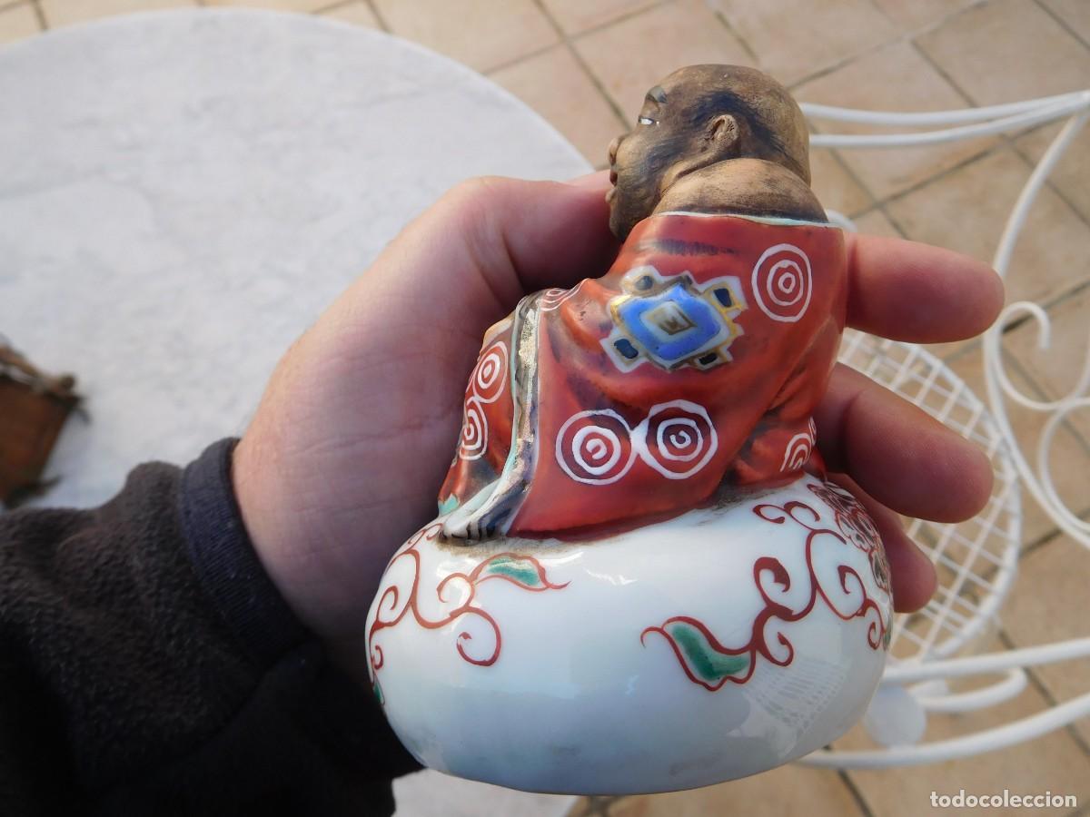 Antig&uuml;edades: Figura de porcelana Buda - Foto 5
