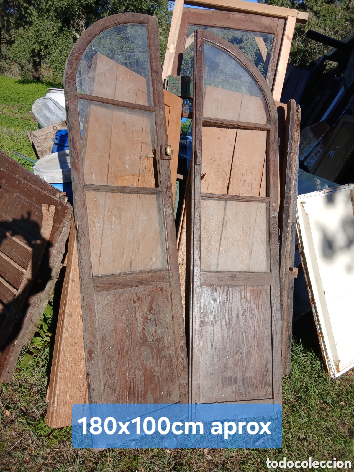 Antig&uuml;edades: Puertas antiguas madera para restaurar - Foto 1