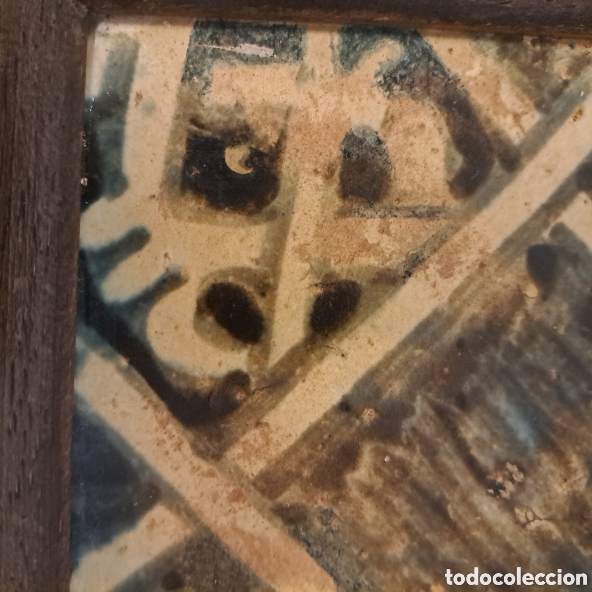 Antig&uuml;edades: Azulejo gotico. Siglo XV. Manises. - Foto 4